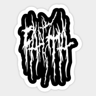 heavy metal Sticker